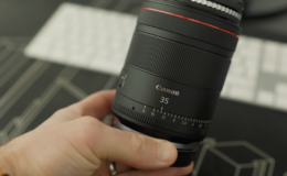 Objektív Canon RF 35mm f/1.4 pripravený na portrétne fotenie a prácu v low light podmienkach
